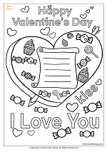 Valentine's Day coloring