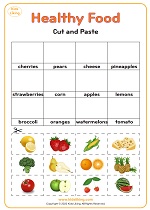 food Cut and Paste - Healthy Food